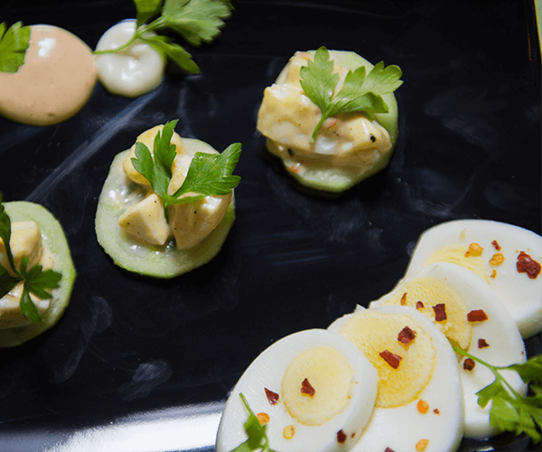 Egg salad with chives