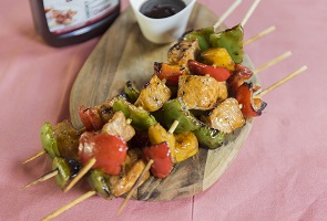 Chunky Mango Salmon Kebab